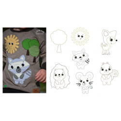 Stickserie - Waldleben Appli